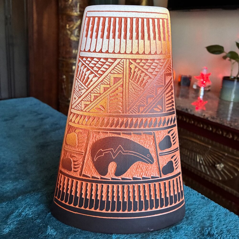 Laguna Pueblo Pottery-Authentic Native American Pottery-9.75" high